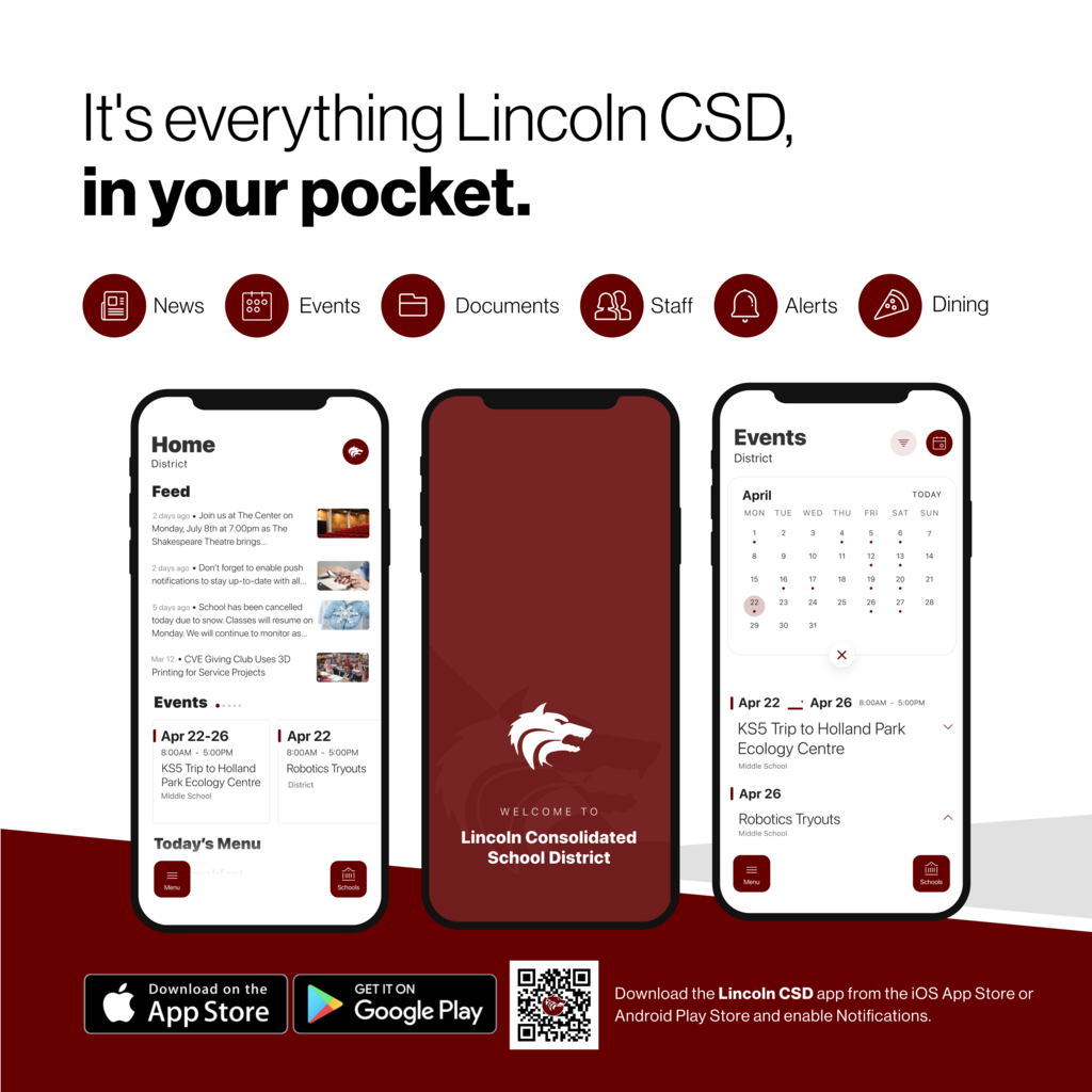 Lincoln CSD new app flyer