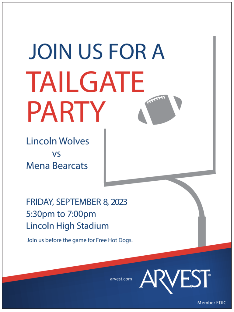Arvest Sponsored Tailgate Party